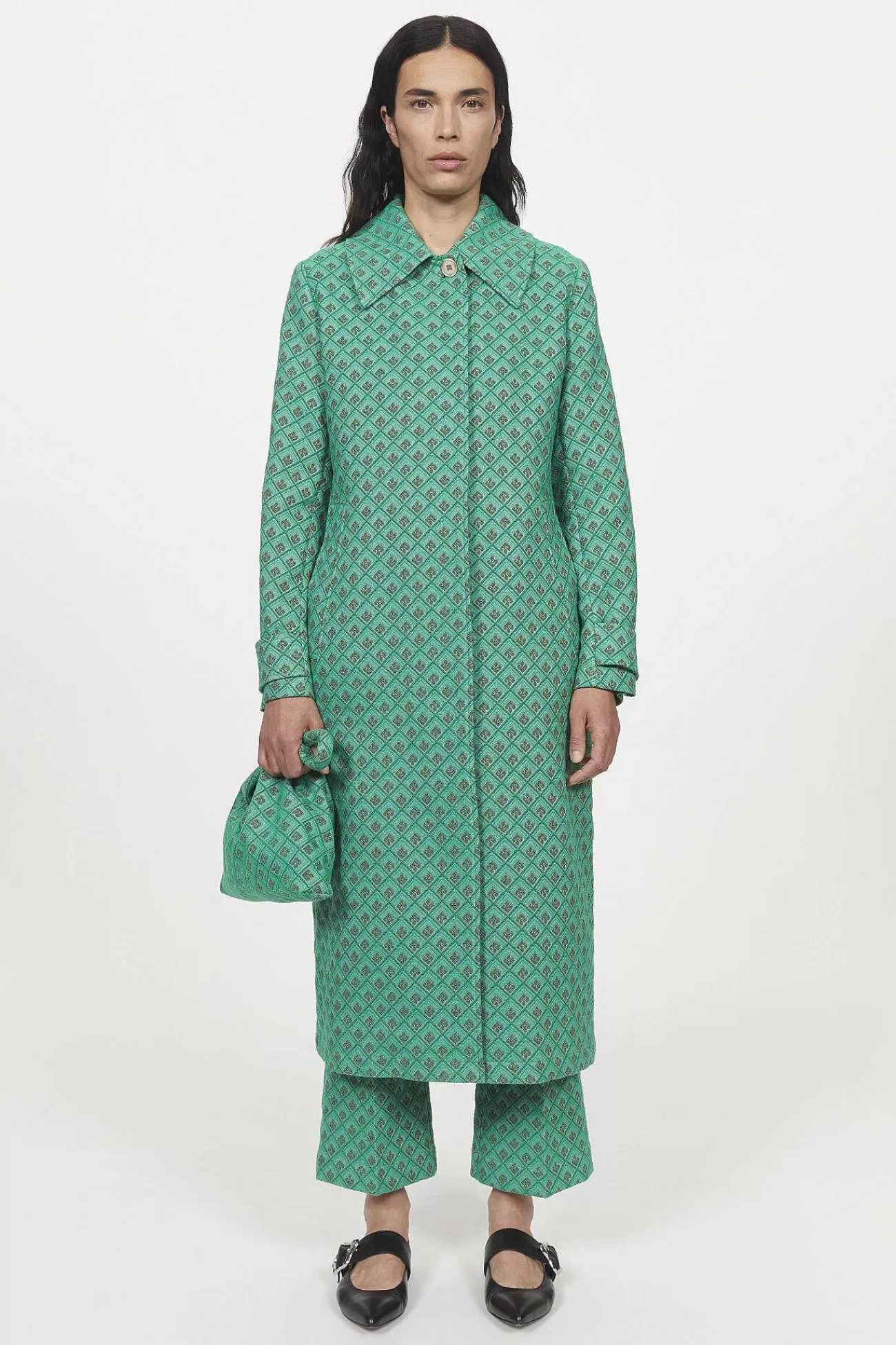 Rodebjer Outerwear-Aida Monogram Coat
