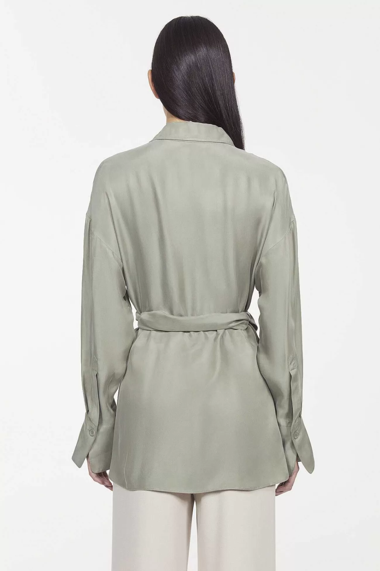 Rodebjer New Arrivals-Almond Peach Twill Shirt