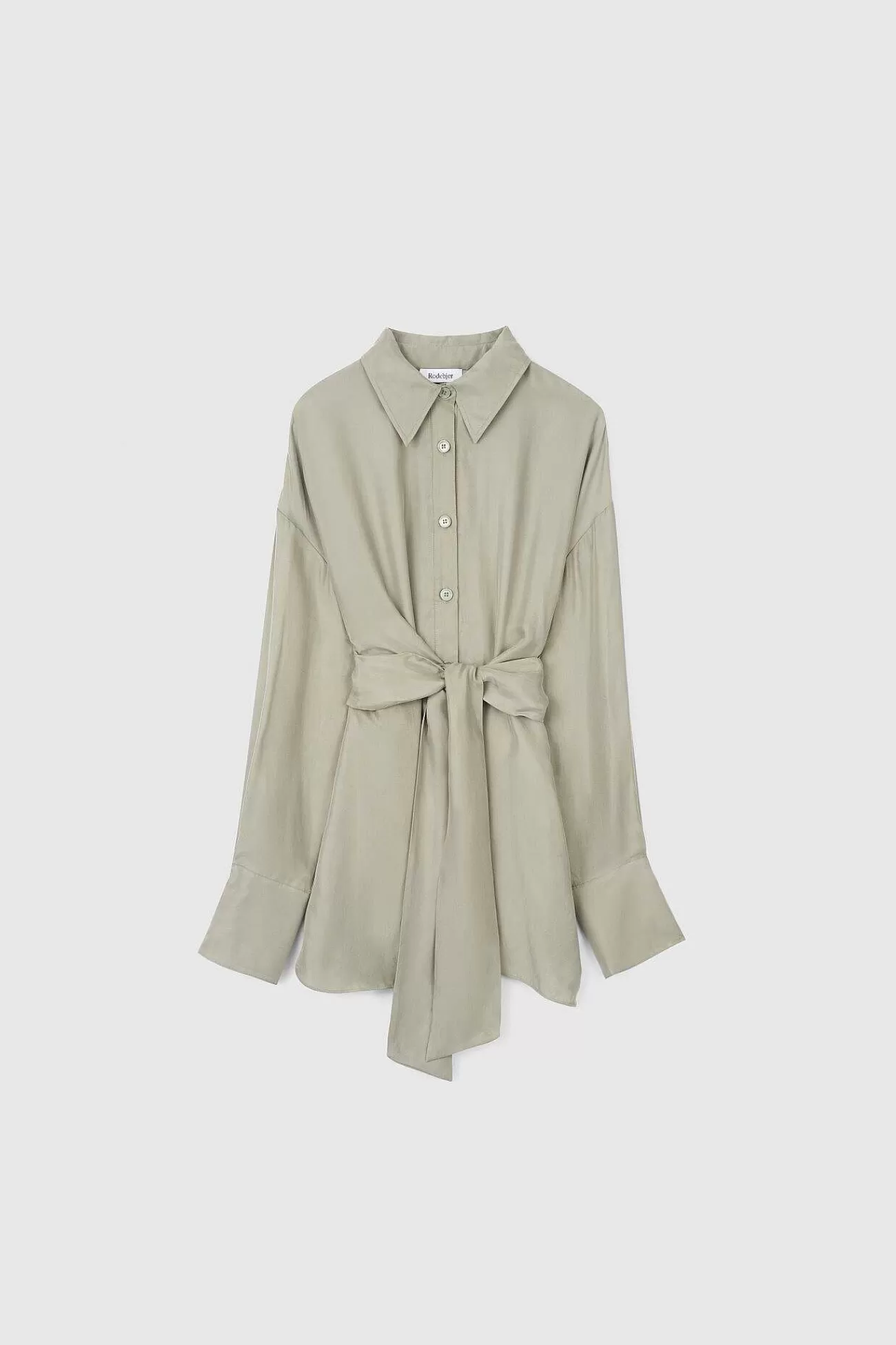 Rodebjer New Arrivals-Almond Peach Twill Shirt