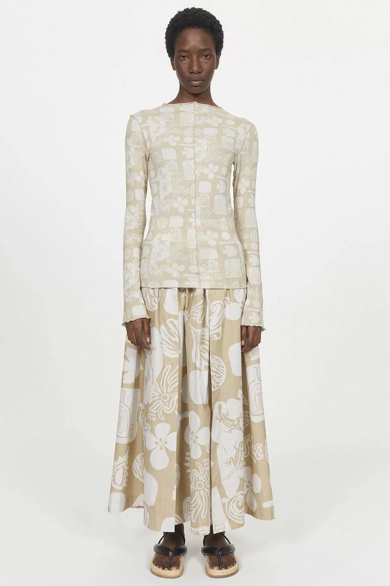 Rodebjer New Arrivals-Columbina Sketchbook Jersey Top