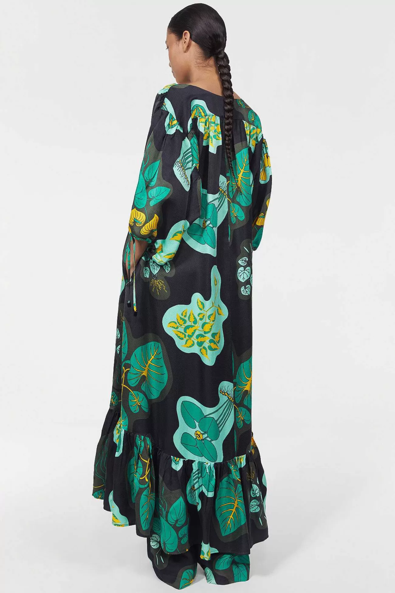 Rodebjer New Arrivals-Dakota Leaf Hammered Dress