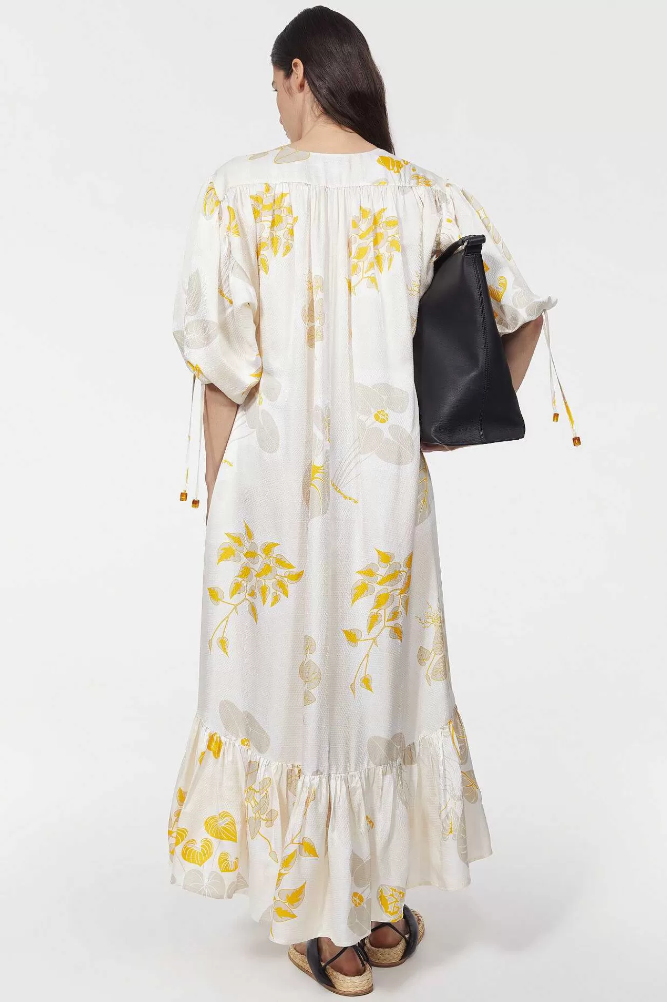 Rodebjer New Arrivals-Dakota Leaf Hammered Dress
