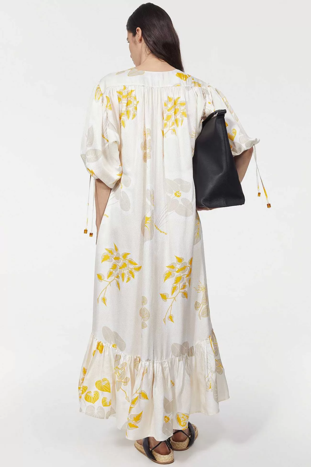 Rodebjer The Heartleaf Capsule-Dakota Leaf Hammered Dress
