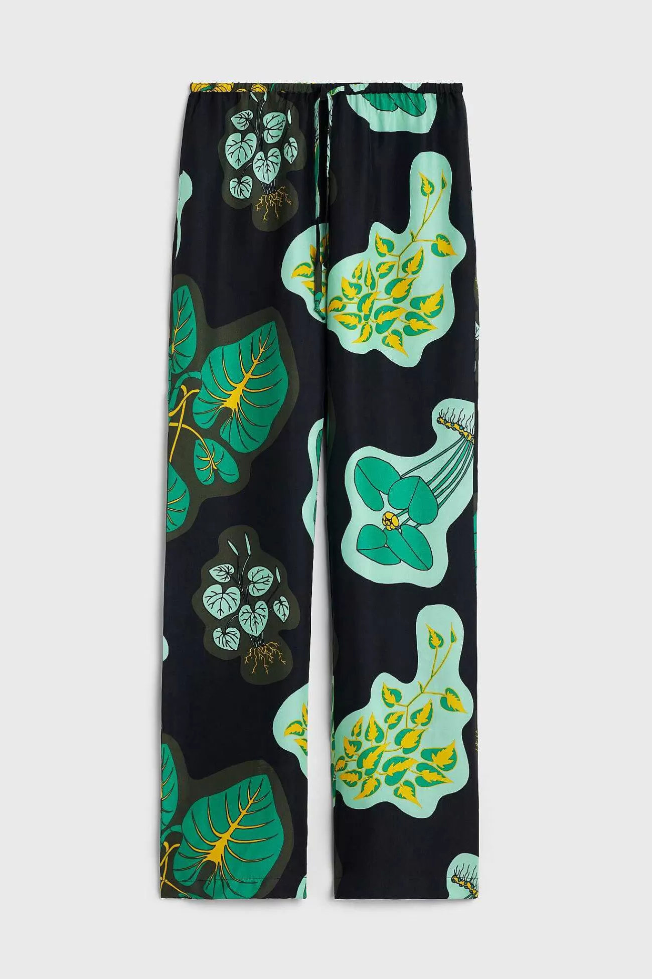 Rodebjer Trousers-Lunara Leaf Pants
