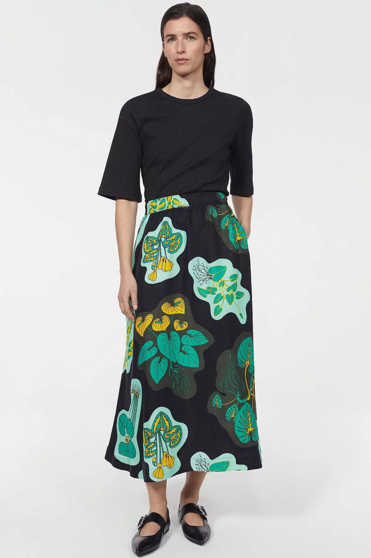 Rodebjer The Heartleaf Capsule-Marla Leaf Skirt