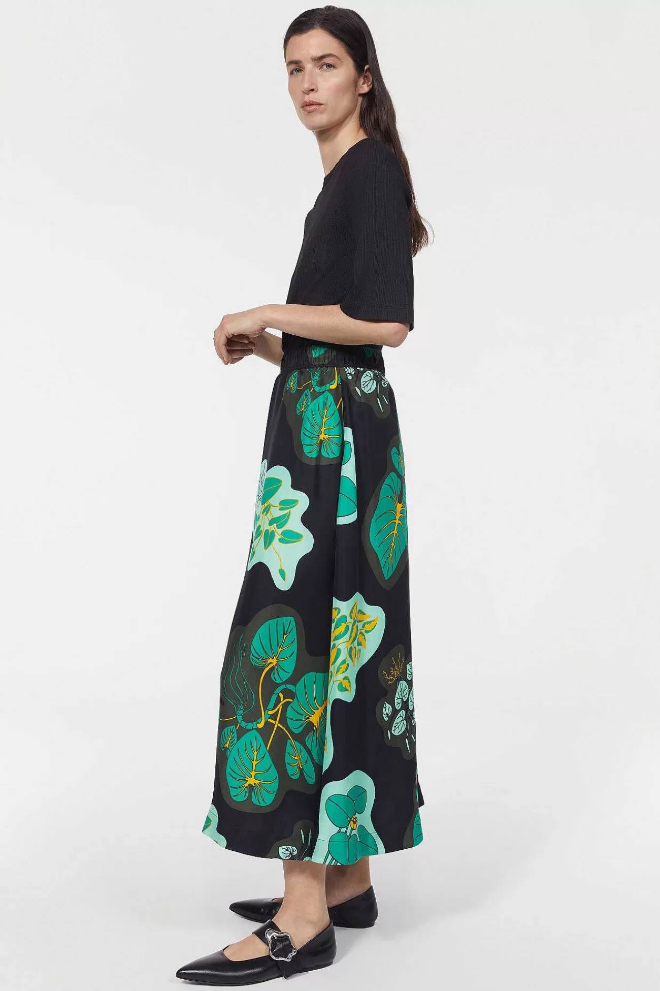 Rodebjer New Arrivals-Marla Leaf Skirt