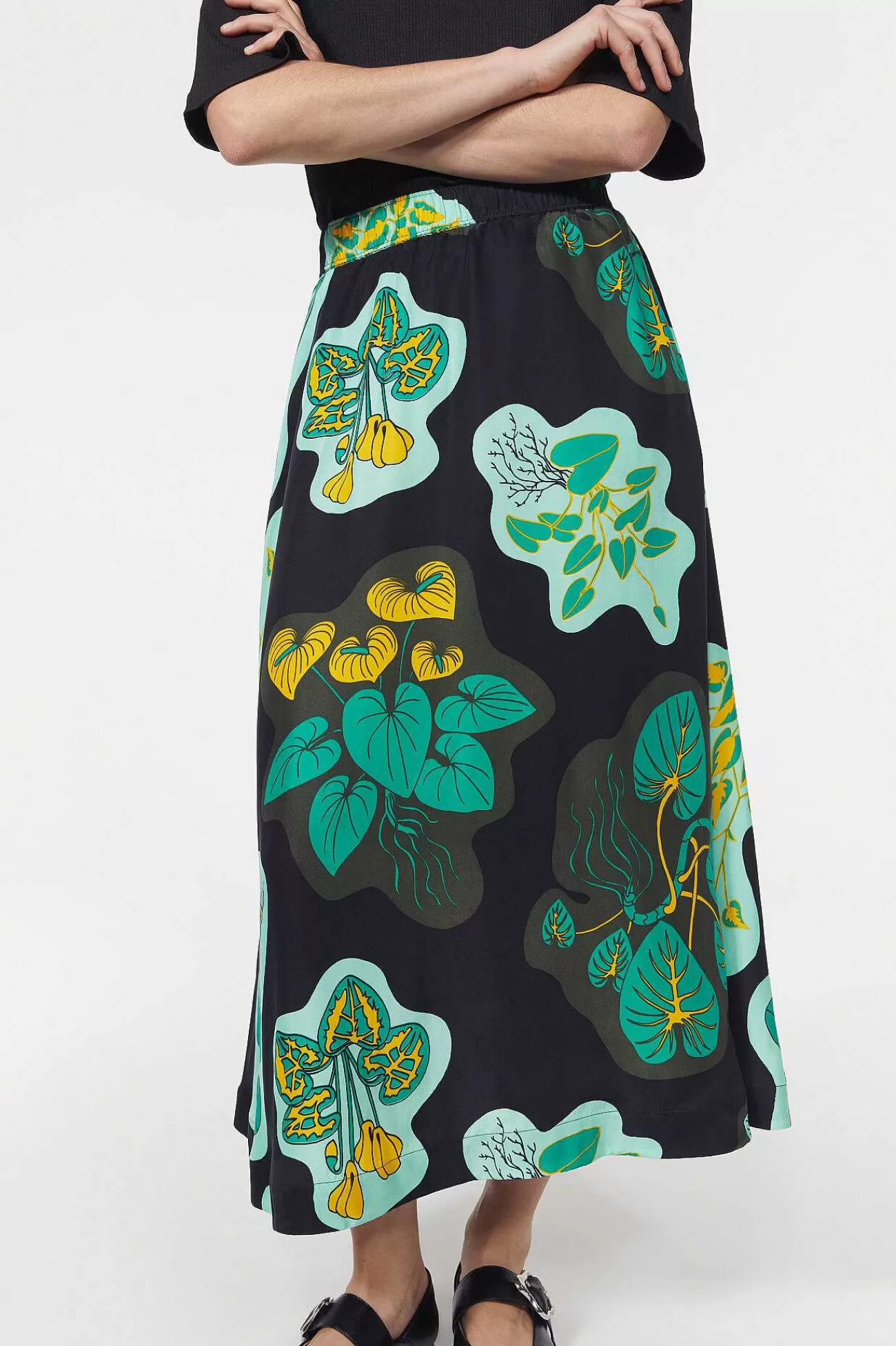 Rodebjer New Arrivals-Marla Leaf Skirt
