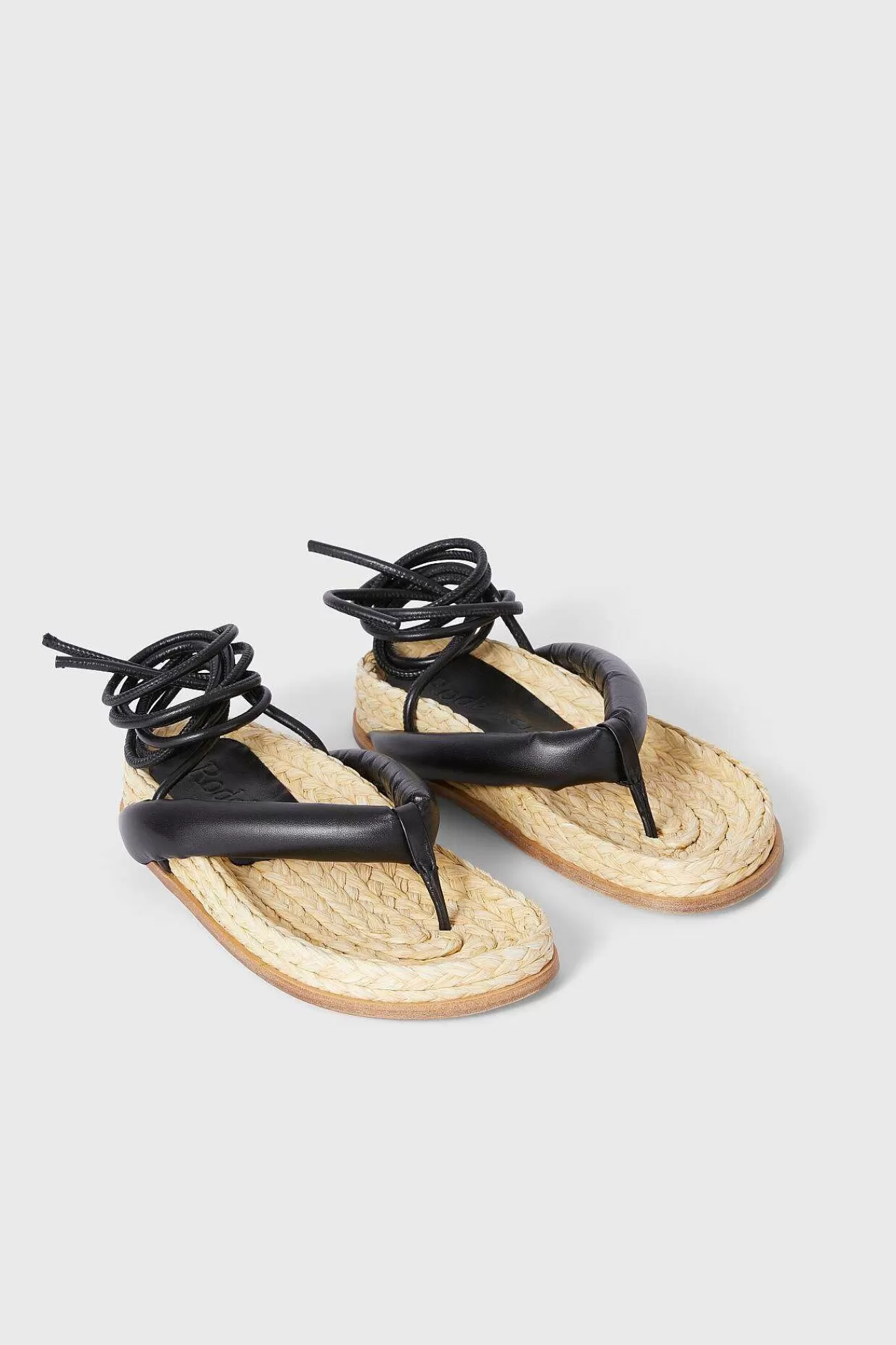 Rodebjer Shoes-Santorino Straw Sandals