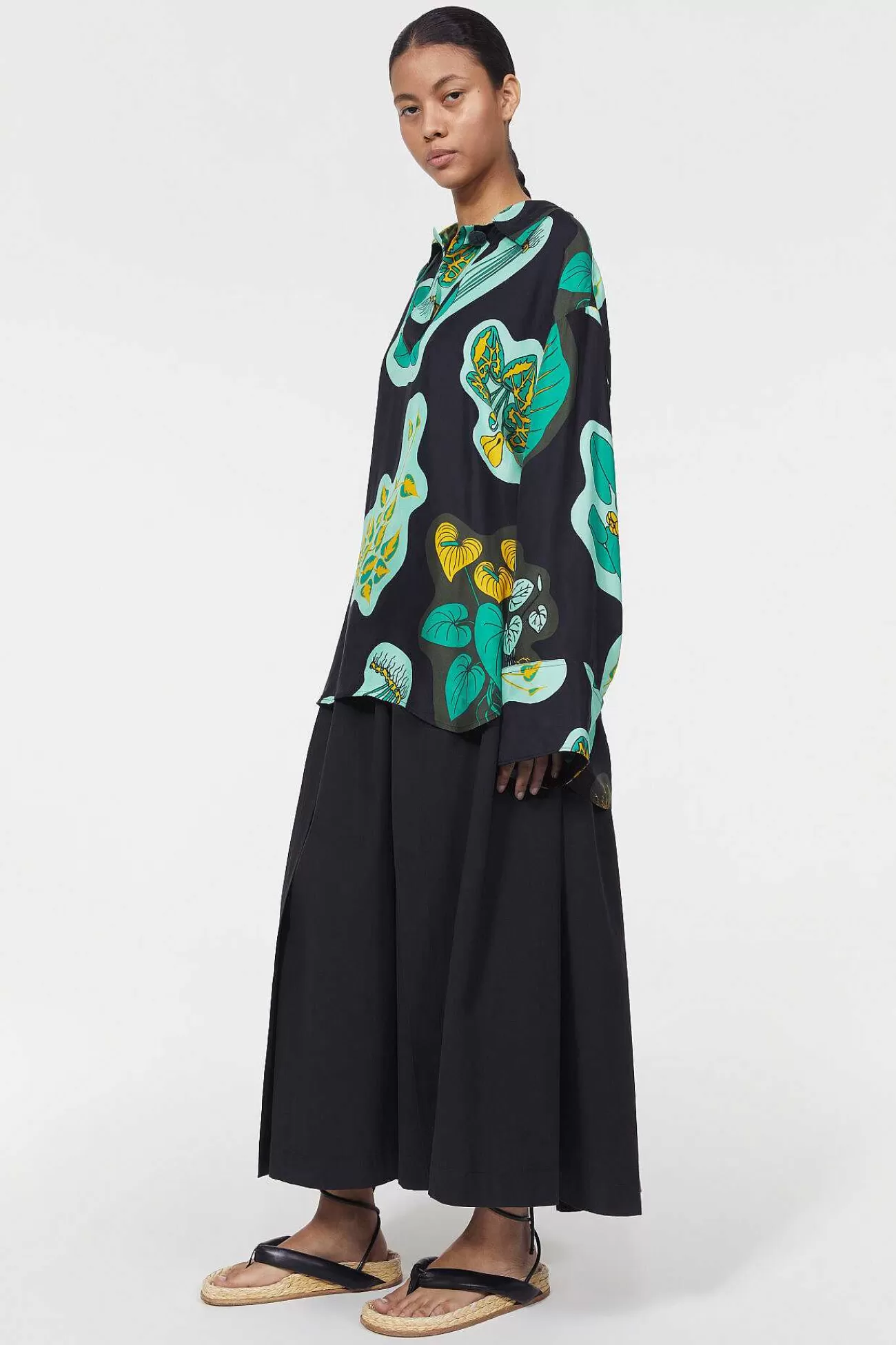 Rodebjer New Arrivals-Sunshine Leaf Shirt