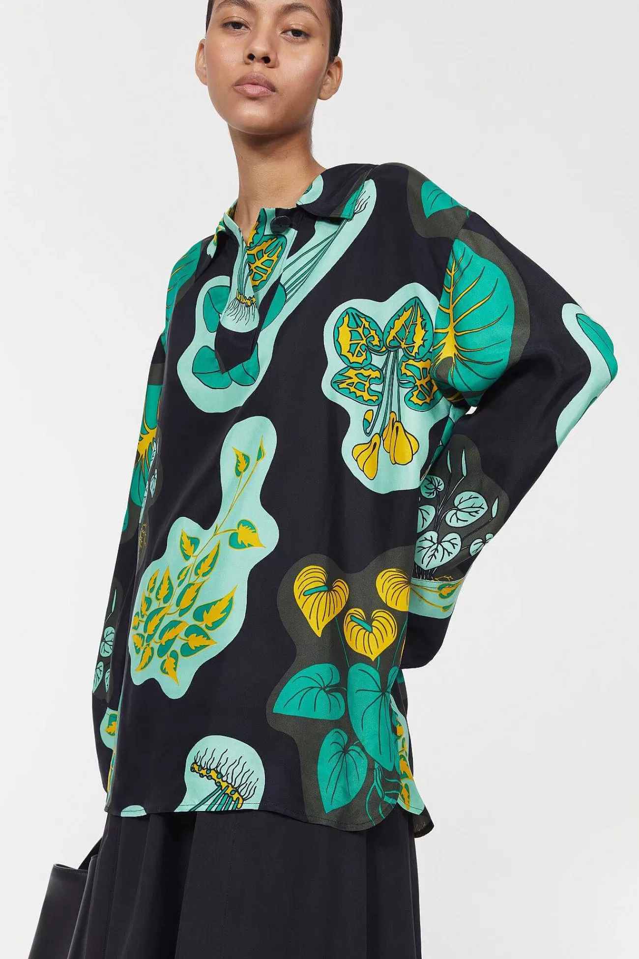 Rodebjer Shirts & Blouses-Sunshine Leaf Shirt