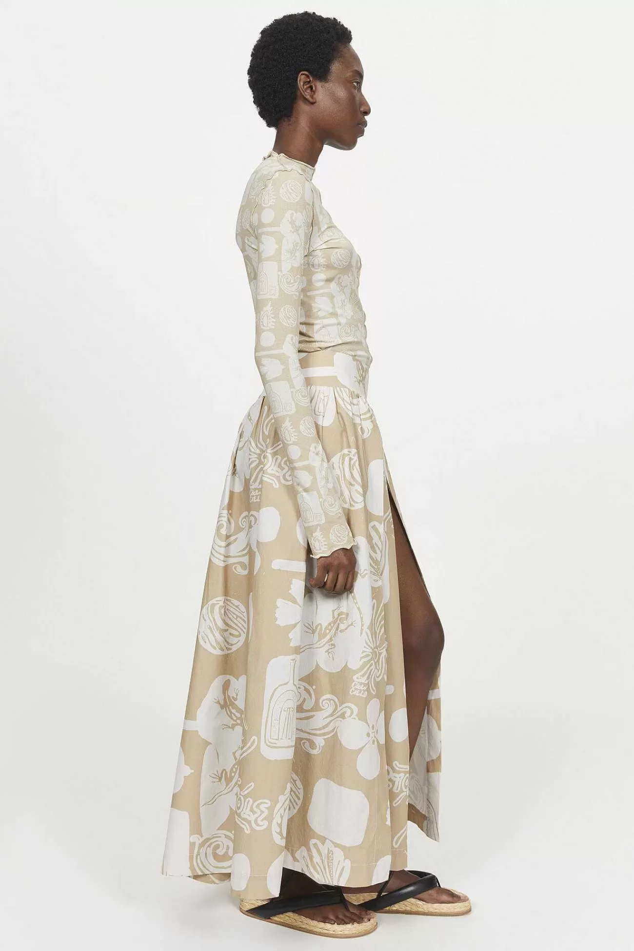 Rodebjer Skirts-Taemoo Print Skirt